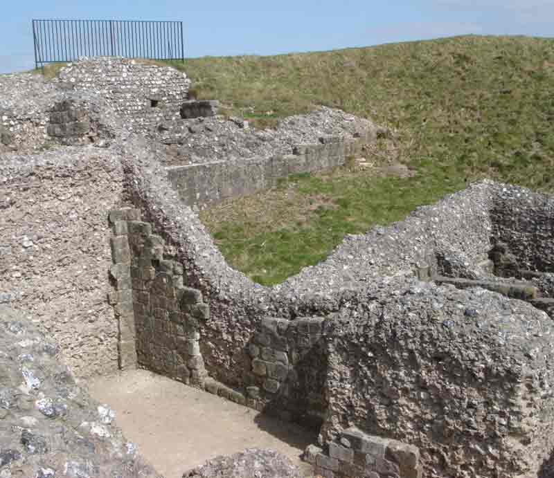 Ruined stone walls.